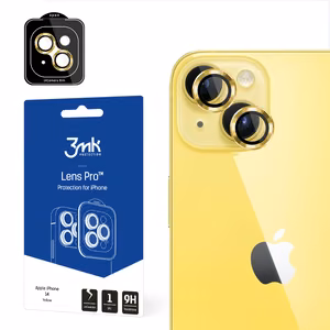 Apple iPhone 14 - 3mk objektyvo apsauga Pro geltona