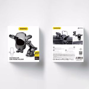 Automobilio telefono laikiklis Dudao F5Pro prietaisų skydeliui - juodas