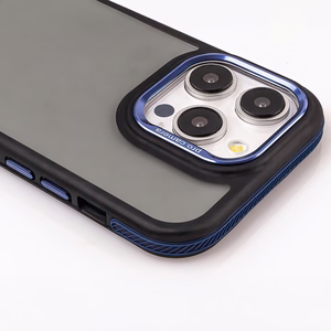 Crystal juodas dėklas for Samsung Galaxy S25 Plus mėlynas