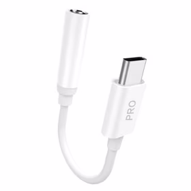 Dudao garso adapteris ausinėms iš USB Type C į mini jack 3.5 mm baltas (L16CPro white)