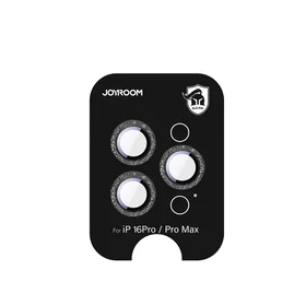 Joyroom JR-MSF0303 Apsauginis stiklas iPhone 16 Pro/16 Pro Max objektyvams - juoda