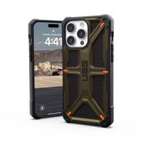UAG Monarch dėklas telefonui iPhone 15 Pro Max - žalias kevlaras