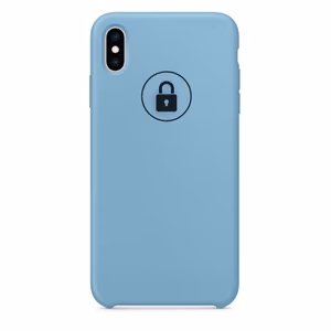 Dėklas "Silicone Case" skirtas iPhone X (XS) / Cornflower / su įpakavimu