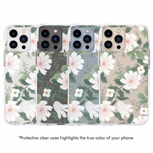 Rifle Paper Clear dėklas, skirtas iPhone 13 Pro, „Willow“ rašto