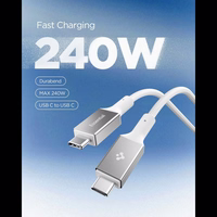 "Spigen Essential EB24015CC USB-C / USB-C 240W kabelis 150 cm - Baltas