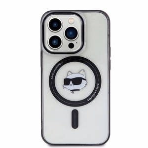 Karl Lagerfeld KLHMP15XHCHNOTK iPhone 15 Pro Max 6.7" skaidrus kietas dėklas IML Choupette's Head MagSafe