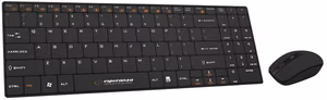 Esperanza EK122K klaviatūra RF belaidė QWERTY juoda