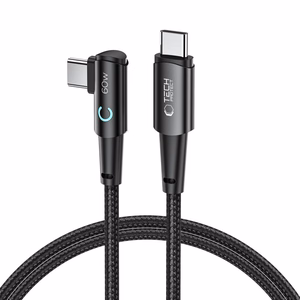 "Tech-Protect UltraBoost L" USB-C / USB-C 60W 6A kabelis 1 m - pilkas