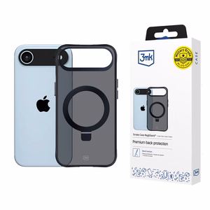 3mk Smoke magnetinis dėklas su stovu iPhone Air telefonui - juodas