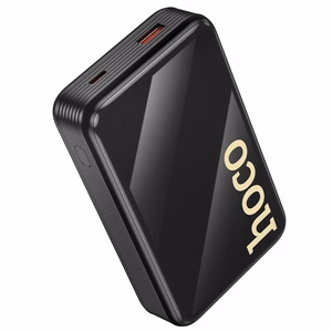 Išorinė baterija Hoco 20000 mAh QC PD 22,5W su integruotais laidais USB C + Lightning Q37A juoda