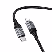 Kabelis USB-C į Lightning Hoco PD 2,4A 1,5 m X121 juodas