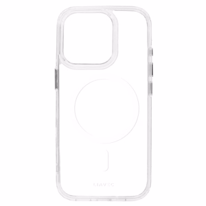 Liavec Blizgus Magnetinis Skaidrus dėklas telefonui Iphone 15 Pro balta