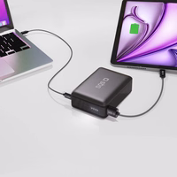 SBS Išorinė baterija 20000mAh 65W PD AFC USB-C USB-A - skirtas nešiojamiems kompiuteriams, planšetėms ir išmaniesiems telefonams - juoda