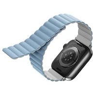 Uniq Revix dirželis for Apple Watch 1/2/3/4/5/6/7/8/SE/SE2/Ultra 42/44/45/49mm - baltas and mėlynas