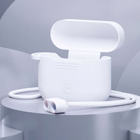 3mk Silikoninis AirPods dėklas AirPods Pro / AirPods Pro 2 - baltas