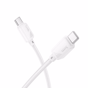 Kabelis USB C į USB C Hoco 3A 60W 1 m X113 baltas