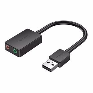 Vention USB звуковая карта 2 порта 0,15м