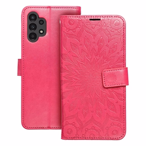 MEZZO Knyginis dėklas telefonui SAMSUNG A13 4G mandala purpurinė