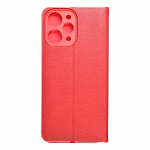 LUNA Book Gold dėklas telefonui XIAOMI Redmi 12 4G / 12 5G raudonas