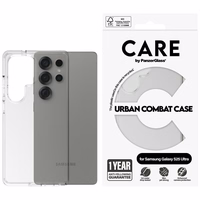 CARE by PanzerGlass Flagship Urban Combat dėklas Samsung Galaxy S25 Ultra - skaidrus