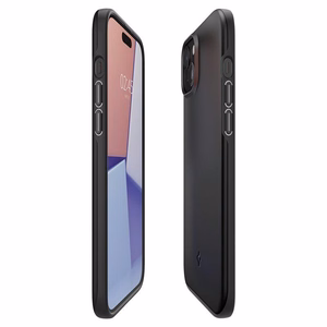 Spigen Thin Fit dėklas telefonui iPhone 15 Plus - juodas