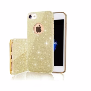 Glitter 3in1 dėklas telefonui Xiaomi Redmi Note 12 Pro 5G / Note 12 Pro Speed / Poco X5 Pro - auksinis