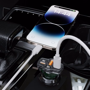 Dudao R78 78W automobilinis įkroviklis USB-C PD / 2xUSB-A QC - juodas