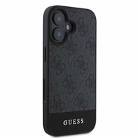Guess 4G apatinė juostelė dėklas telefonui iPhone 16 Plus 6.7" - pilka