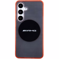 AMG skaidrus dviejų spalvų MagSafe dėklas telefonui Samsung Galaxy S24 - juodas