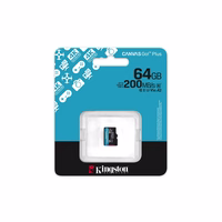 Kingston atminties kortelė 64GB microSDXC Canvas Go Plus Gen4 200MB/s A2 U3 V30