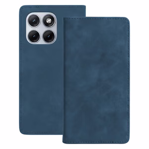 Smart Suede dėklas Motorola Edge 70 Fusion tamsiai mėlynas
