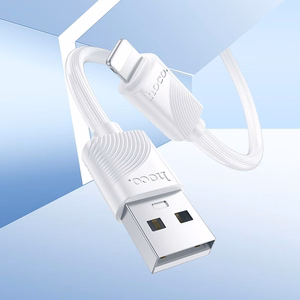 Kabelis USB A į Lightning Hoco 2,4A 1 m X114 baltas