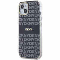 DKNY IML Mono ir juostelės Magnetinis dėklas iPhone 15 / 14 / 13 - juoda