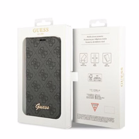 Guess GUBKP14XHG4SHK iPhone 14 Pro Max 6.7 "juoda / juoda knyga 4G Vintage Gold Logo