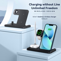 Belaidis Įkroviklis Essager "JG 4in1" Juodas 15W (iPhone / Apple Watch / Airpods / Pencil)