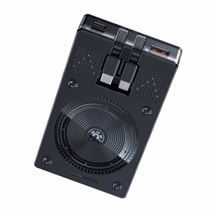 Išorinė baterija WK Design WP-331 juoda 10000mAh (Belaidis įkrovimas 15W / PD 20W / QC3.0 22.5W)