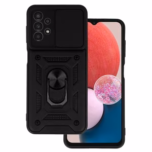 Slide Camera Armor Case for Samsung Galaxy A13 4G Black
