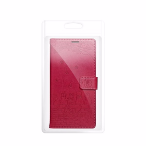 MEZZO Book Dėklas SAMSUNG A17 katės raudonas
