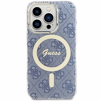Guess IML 4G MagSafe dėklas telefonui iPhone 15 Pro Max - mėlynas