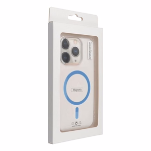 Dėklas Samsung A27 Drop Glue Colorful Ring Mag Cover suderinamas su MagSafe šviesiai mėlynas