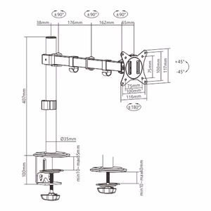 17”-32” monitoriaus laikiklis