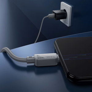 Kabelis USB A į Micro USB Hoco 2,4A 1 m X113 pilkas