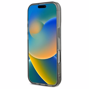 Karl Lagerfeld IML Karl galvos elektropluotas iPhone 16 Pro dėklas - juodas