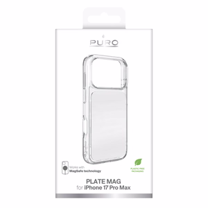 Puro Plate Mag dėklas iPhone 17 Pro Max suderinamas su MagSafe - baltas