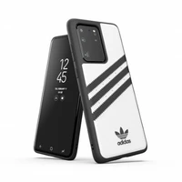 Adidas OR formuotas dėklas PU Samsung Galaxy S20 Ultra - balta ir juoda