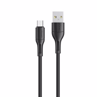 USAMS Laidas U68 microUSB 2A Fast Charge 1m juodas SJ502USB01 (US-SJ502)