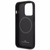 Dėklas telefonui BMW Signature Logo Imprint MagSafe iPhone 14 Pro Max - juodas