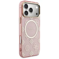 Guess IML Peony Dot MagSafe Case for iPhone 17 Pro Max - Pink