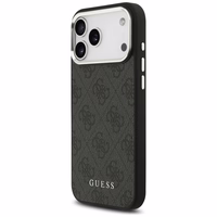 Guess 4G Classic Logo Magnetinis dėklas telefonui iPhone 17 Pro Max - juodas
