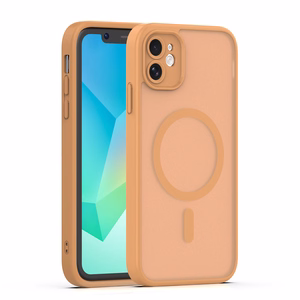 Mag Matt dėklas iPhone 11 rudas